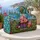 Smiling Piglet in Chocolate Pail with Bees and Blooms for Sunny Summer Getaways Quilted Weekend Bag - 5
