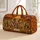 Colorful Elephant Family Safari Sunset Scene for Adventurous Vacation Travel Lovers Quilted Weekend Bag - 1