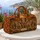 Colorful Elephant Family Safari Sunset Scene for Adventurous Vacation Travel Lovers Quilted Weekend Bag - 5