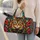 Vibrant Swirl Cat Portrait for Weekend Getaways, Yoga Trips and Holiday Escapes for Women Quilted Weekend Bag - 2