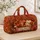 Pumpkin Spice Harvest Still Life for Cozy Autumn Getaways and Fall Weekends Quilted Weekend Bag - 4