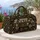 Vintage Camper Van With Golden Florals for Dog Mom Travel and Weekend Adventures Quilted Weekend Bag - 5