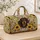 Dachshund Sunflowers and Daisies for Garden Getaways and Dog Lover Birthdays Quilted Weekend Bag - 4