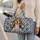 Beagle Portrait With Paw Hearts for Pet-Loving Summer Travel and Family Getaways Quilted Weekend Bag - 2