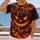 Fiery Jack-o'-Lantern Halloween Style for Spooky October Parties and Festive Nights All-over Print Unisex T-shirt - 2