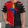 Red Black Football Lacing Style Sportswear For Game Day Training And Casual Outdoor Wear All-over Print Unisex T-shirt - 1