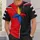 Red Black Football Lacing Style Sportswear For Game Day Training And Casual Outdoor Wear All-over Print Unisex T-shirt - 6