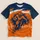 Bold Orange And Navy Football Runner Heartbeat For Game Day And Denver Sports Fans All-over Print Unisex T-shirt - 5