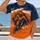 Bold Orange And Navy Football Runner Heartbeat For Game Day And Denver Sports Fans All-over Print Unisex T-shirt - 2