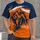 Bold Orange And Navy Football Runner Heartbeat For Game Day And Denver Sports Fans All-over Print Unisex T-shirt - 1