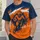 Bold Orange And Navy Football Runner Heartbeat For Game Day And Denver Sports Fans All-over Print Unisex T-shirt - 6