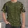 Olive Camouflage Cross Motif for Outdoor Hunting and Tactical Training Enthusiasts All-over Print Unisex T-shirt - 1