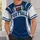 Navy And White Football Emblem For Game Day And Casual Sportswear All-over Print Unisex T-shirt - 6