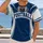 Navy And White Football Emblem For Game Day And Casual Sportswear All-over Print Unisex T-shirt - 2
