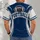 Navy And White Football Emblem For Game Day And Casual Sportswear All-over Print Unisex T-shirt - 4