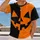 Split Orange And Black Pumpkin Face For Halloween Parties And Autumn Festival Nights All-over Print Unisex T-shirt - 2