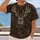 Distressed Deer Antler Emblem for Hunting Trips and Rustic Outdoor Wear for Outdoorsmen All-over Print Unisex T-shirt - 2