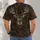 Distressed Deer Antler Emblem for Hunting Trips and Rustic Outdoor Wear for Outdoorsmen All-over Print Unisex T-shirt - 4