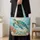Colorful Sea Turtle Coral Reef Art for Beach Days and Coastal Getaways Quilted Tote Bag - 4