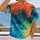 White Cross and Teal Tie Dye for Youth Faith Gatherings and Everyday Wear All-over Print Unisex T-shirt - 2