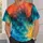 White Cross and Teal Tie Dye for Youth Faith Gatherings and Everyday Wear All-over Print Unisex T-shirt - 6