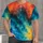 White Cross and Teal Tie Dye for Youth Faith Gatherings and Everyday Wear All-over Print Unisex T-shirt - 1