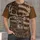 Whitetail Buck and American Flag for Hunting, Rustic Outdoor Patriot Style for Men All-over Print Unisex T-shirt - 1