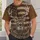 Whitetail Buck and American Flag for Hunting, Rustic Outdoor Patriot Style for Men All-over Print Unisex T-shirt - 6