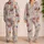 Farmhouse Chicken Motifs for Cozy Easter Mornings and Springtime Relaxation for Her Satin Pajamas Set - 2