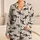 Playful Cartoon Sharks for Cozy Coastal Nights and Relaxed Everyday Lounging at Home Satin Pajamas Set - 1
