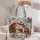 Winter Woodland Deer Bear Cardinal Horse Sheep Dog for Cozy Christmas Nature Lovers Quilted Tote Bag - 5