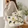 White Magnolia Blossoms for Southern Garden Lovers and Springtime Gift Giving Quilted Tote Bag - 3