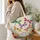 Colorful Dragonflies and Wildflowers for Nature Lovers and Garden Days Quilted Tote Bag - 3