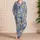 Playful Cartoon Puppy Party With Paw Prints For Cheerful Summer Lounging Satin Pajamas Set - 4