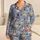 Playful Cartoon Puppy Party With Paw Prints For Cheerful Summer Lounging Satin Pajamas Set - 1