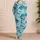 Geometric Mountain And Sea Motifs For Relaxed Coastal Summer Getaways Satin Pajamas Set - 4