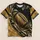 Gold Football Fleur Motif for Game Day Tailgating and New Orleans Sports Fans All-over Print Unisex T-shirt - 5