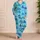 Blue Aqua Octopus Ocean Motifs for Relaxed Coastal Getaways and Summer Beach Lovers Satin Pajamas Set - 4