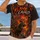Blazing Stag Woodland Scene for Cozy Evenings and Rustic Weekend Lounge Style All-over Print Unisex T-shirt - 2