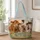 Three Highland Cows With Wildflowers for Farmhouse Living and Cow Lovers Quilted Tote Bag - 1