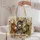 Three Donkey Friends with Wildflowers for Country Living and Farmhouse Gift Giving Women Quilted Tote Bag - 5