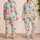 Watercolor Octopus And Coral Ocean Scenes For Relaxed Coastal Getaways And Summer Escapes Satin Pajamas Set - 2