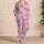 Cheerful Victory Sign Octopus Ocean Motif for Relaxed Coastal Weekends and Sea Lovers Satin Pajamas Set - 4