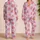 Cheerful Victory Sign Octopus Ocean Motif for Relaxed Coastal Weekends and Sea Lovers Satin Pajamas Set - 2