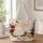 White Cat And Wildflower Garden Gift For Cat Lovers And Cozy Cottage Style Quilted Tote Bag - 1