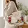 White Cat And Wildflower Garden Gift For Cat Lovers And Cozy Cottage Style Quilted Tote Bag - 3