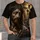 Bearded Crowned Figure With Radiant Cross for Faith Gatherings and Everyday Wear Gift All-over Print Unisex T-shirt - 1
