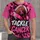 Pink Ribbon Football Cancer Support for Game Day and Awareness Events for Sports Fans All-over Print Unisex T-shirt - 1