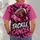 Pink Ribbon Football Cancer Support for Game Day and Awareness Events for Sports Fans All-over Print Unisex T-shirt - 4