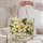 Cream Plumeria and Lush Greenery for Hawaiian Getaways and Summer Gifts for Women Quilted Tote Bag - 5